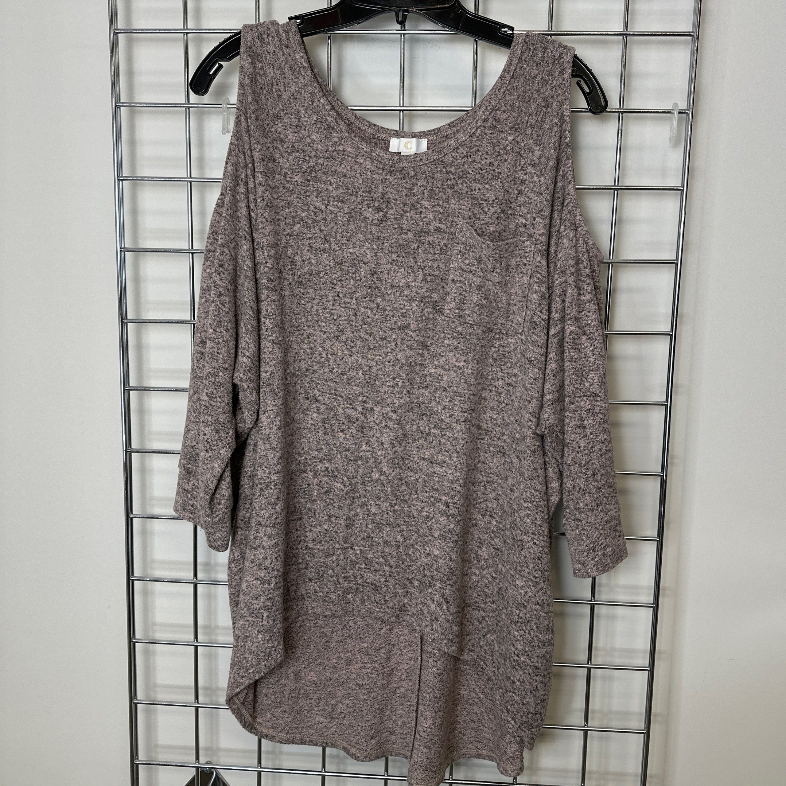 Cato cold top shoulder tops