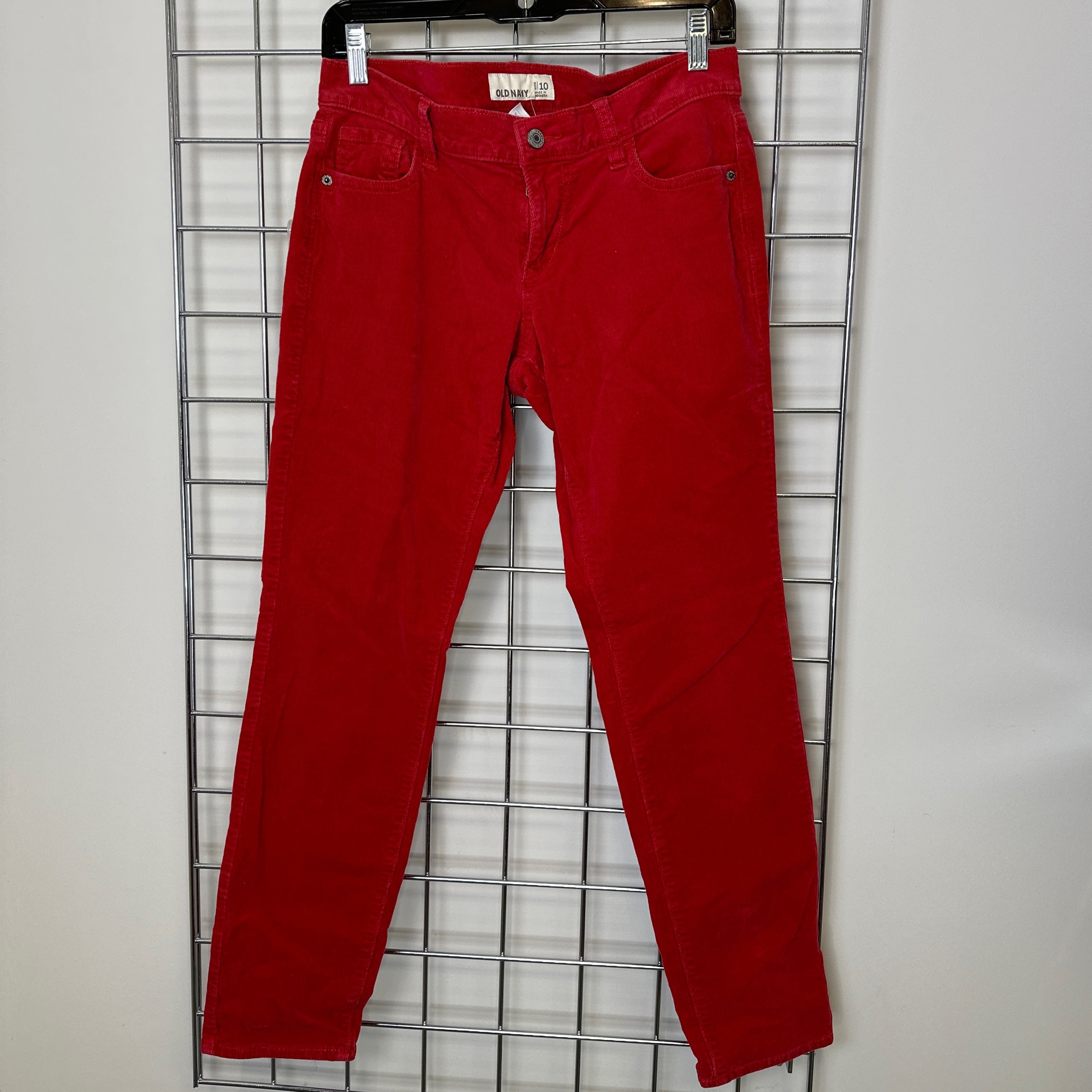 Old navy red pants hotsell
